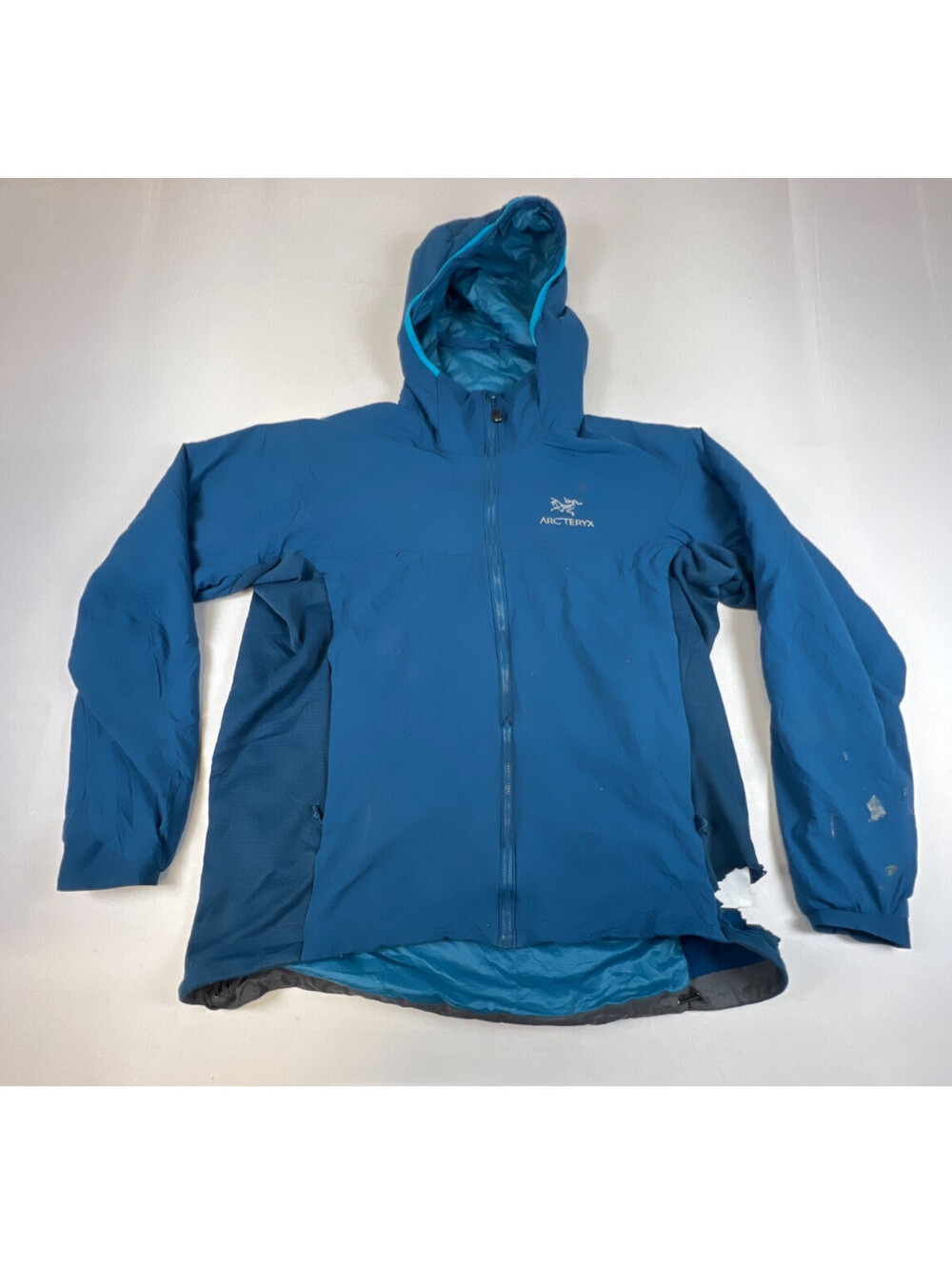 Arc'teryx Mens Large Blue Atom Hoody Insulated Active Jacket Flawed